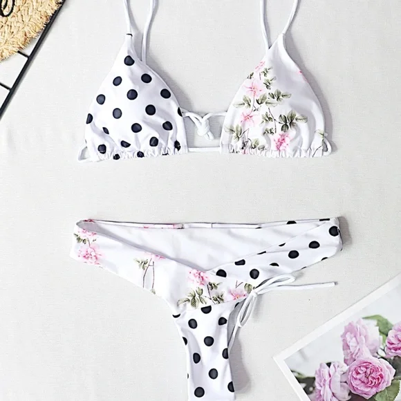 NOW IN! Nea Pea Dotted Cheeky Brazilian Bikini